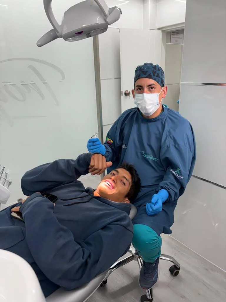 Cristian en su control en Troya Dental